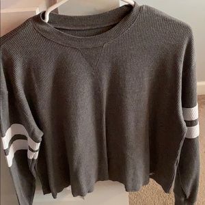 long sleeve waffle tee